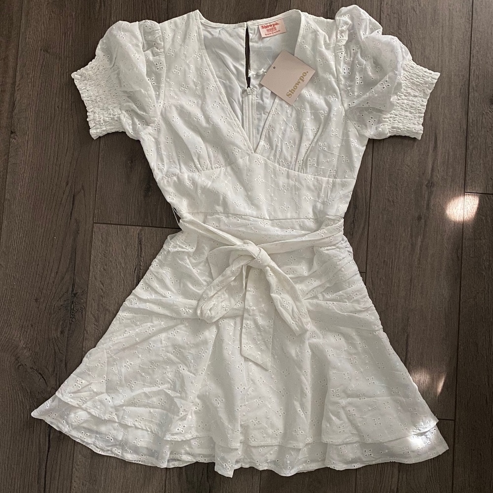 Preppy White Mini Dress